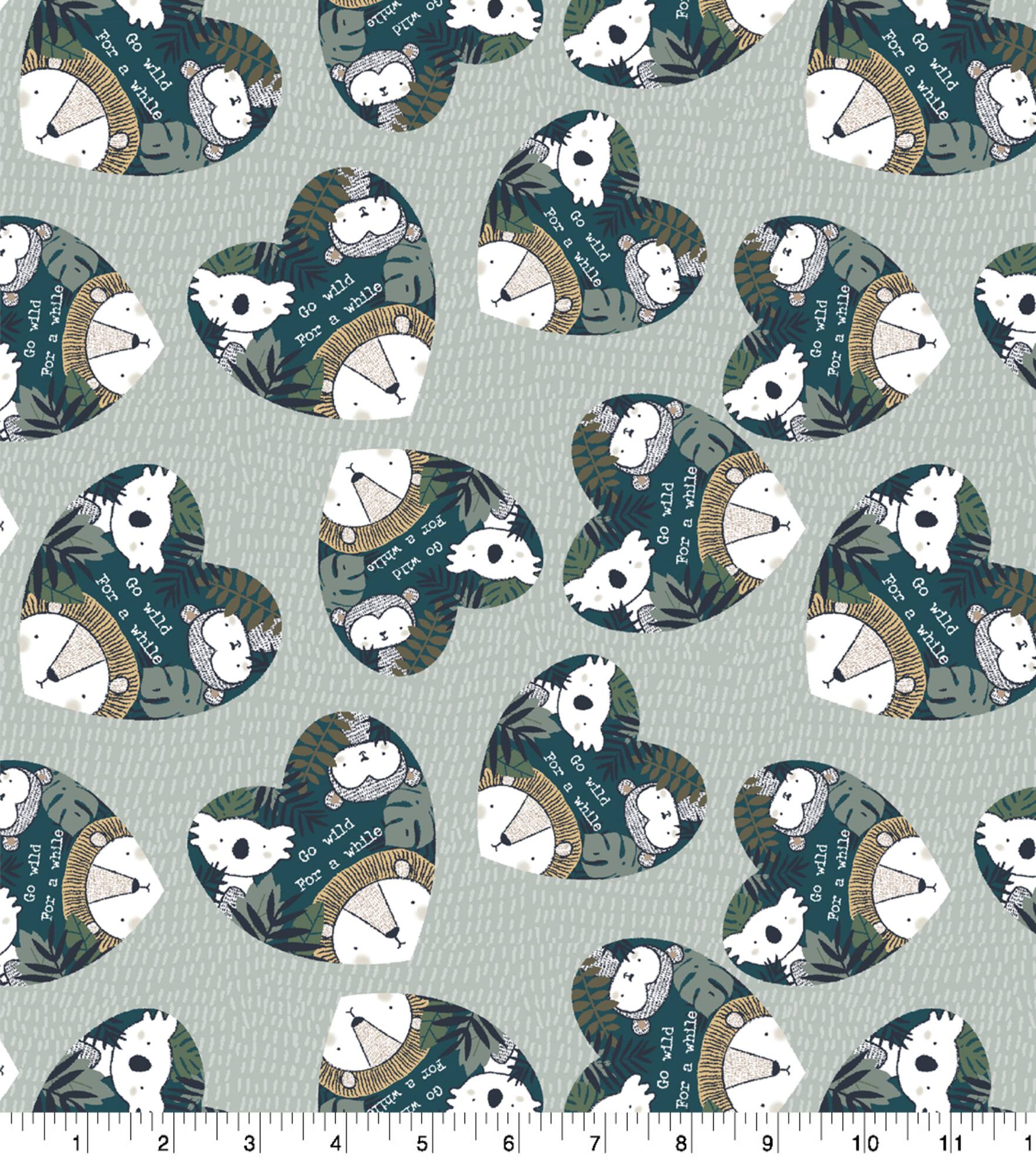 Springs Creative Stay Wild at Heart Cotton Fabric